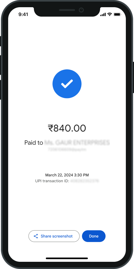 Original successful transaction page